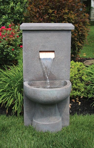 Garden Cascade Fountain with Light
